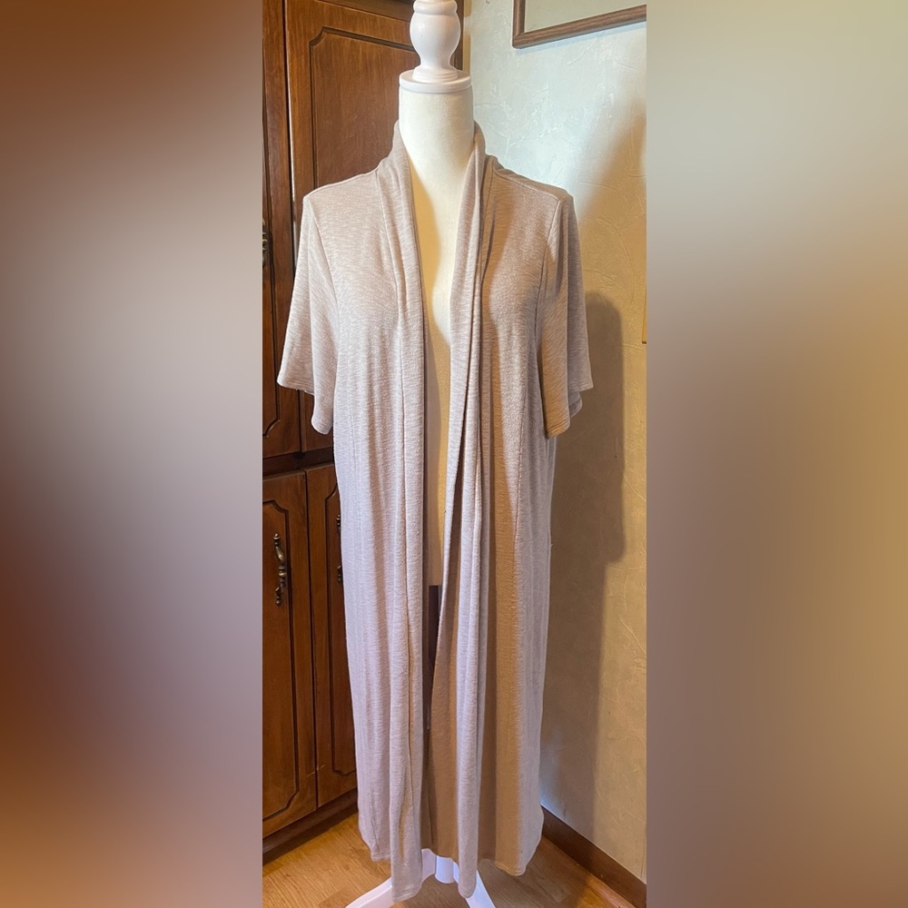 Laila Jayde Light Tan Knit Cardigan